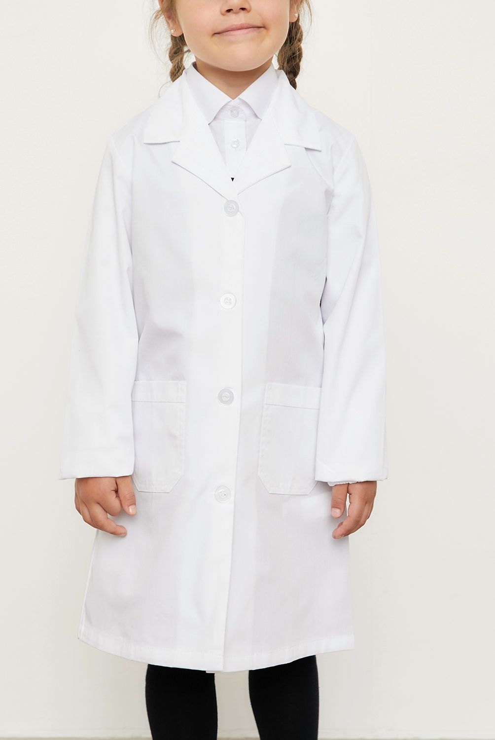 HOLLEY SKOOL - Delantal Escolar Niña Holley Casual Blanco