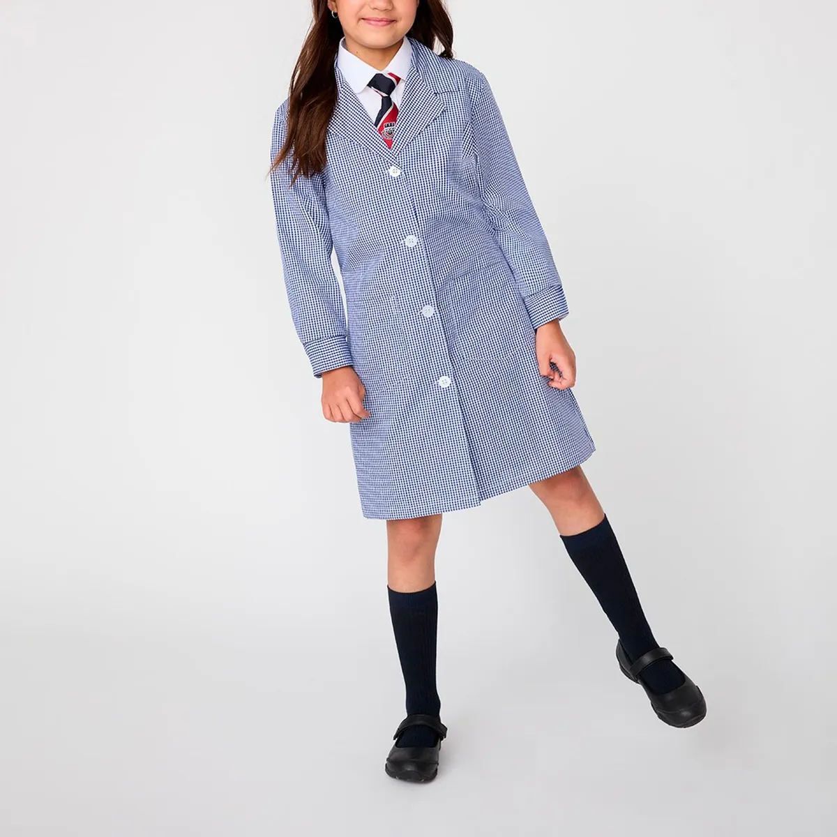 HOLLEY SKOOL - Delantal Escolar Cuadros Holley Niña