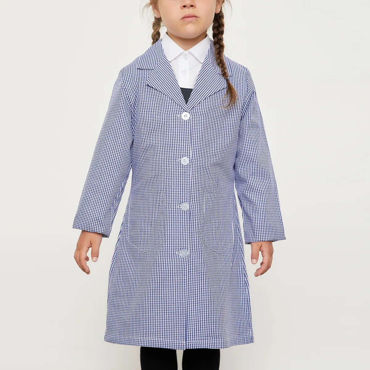 HOLLEY SKOOL - Delantal Escolar Cuadros Holley Niña