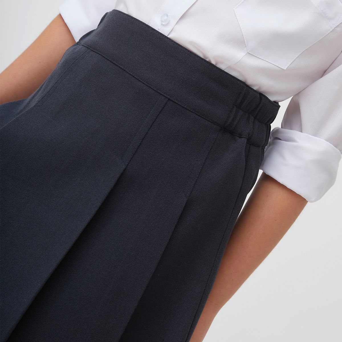 HOLLEY SKOOL - Holley Skool Falda Escolar , 65 Poliéster 35 Viscosa , Cintura AjustableparaTallas 6 a 10 Anos