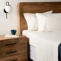 Juego De Sábanas Algodón Egipcio De 600 Hilos Liso