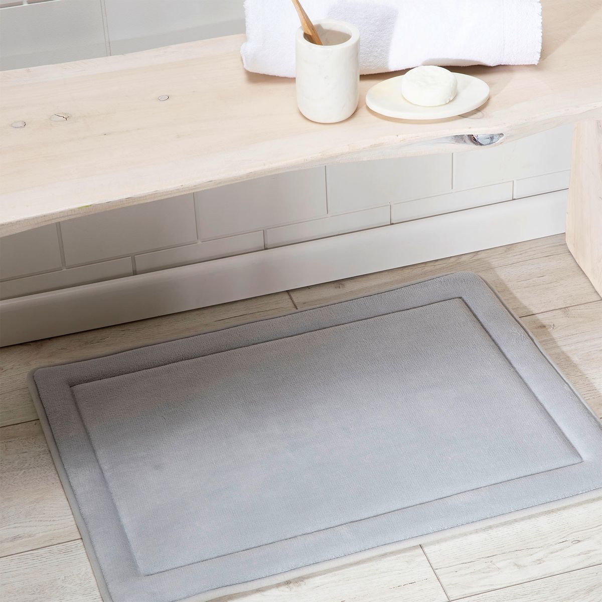 Alfombra de Baño Basement Home Memory Rectangular 50x70 cm, marca BASEMENT HOME - Foto 2
