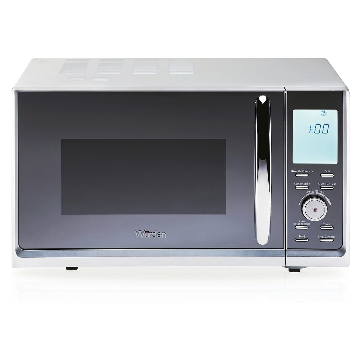 WURDEN - Microondas Digital Espejado 25 Lts Wurden WMWO-25DSILVER