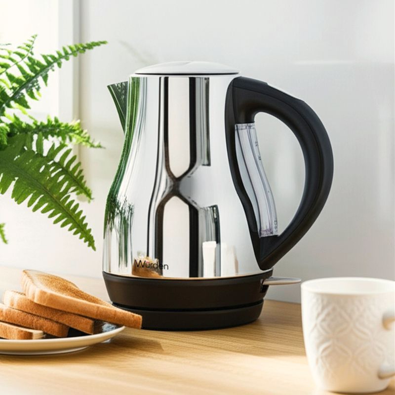 WURDEN - Hervidor Eléctrico Wurden Acero Inoxidable 1.7 Litros Plateado