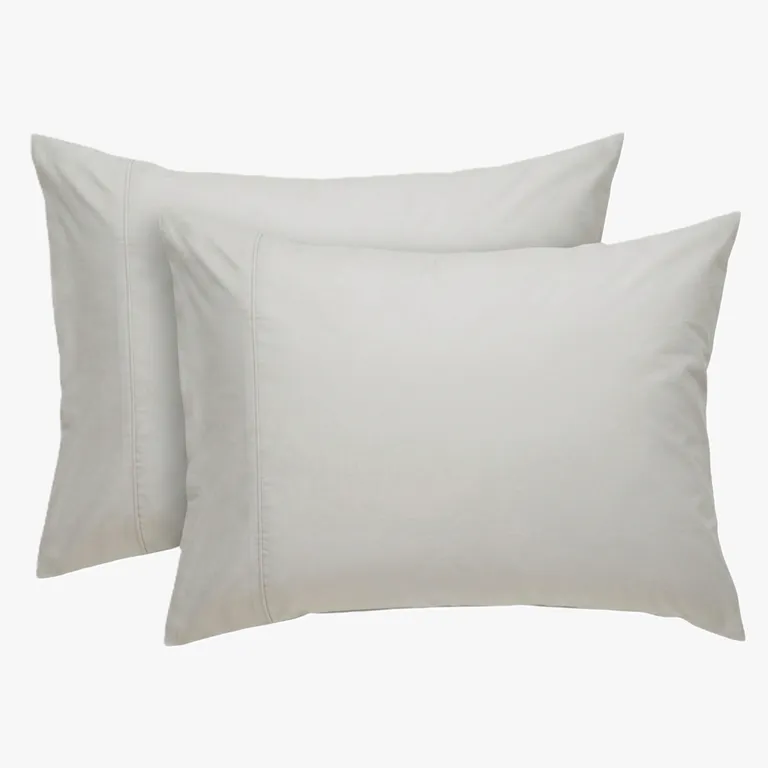 Set De 2 Fundas De Almohada 200 Hilos 100% Algodón