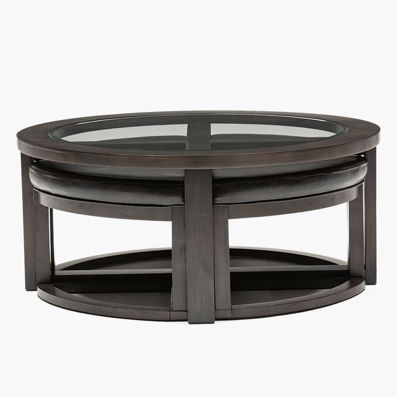 ROBERTA ALLEN - MESA CENTRO + 4 POUF RICARDA