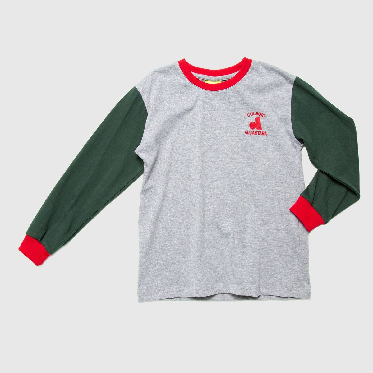 COLEGIO ALCANTARA PLAZA VESPUCIO - Colegio Alcantara Plaza Vespucio, Polera Escolar Deporte, 65% Algodón, 35% Polyester, Manga Larga Con Puño Elasticado, Cuello Redondo Unisex
