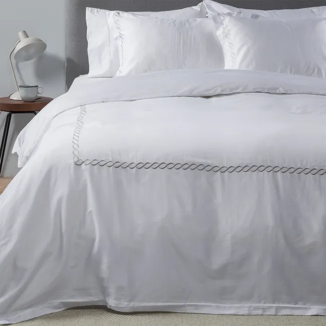 ROBERTA ALLEN - Funda de Plumón Algodón 300 Hilos Roberta Allen Cadeneta Beige