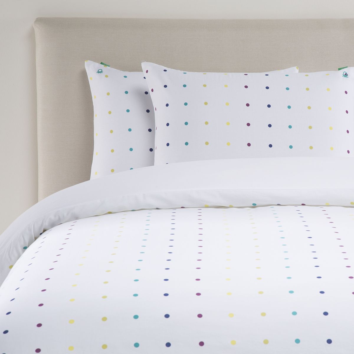 BENETTON - Funda de Plumón Dots Algodón 220 Hilos Cubre Plumón Benetton