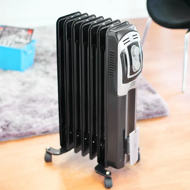 RECCO - Estufa Oleoeléctrica Recco 1500W con Termostato y Ruedas