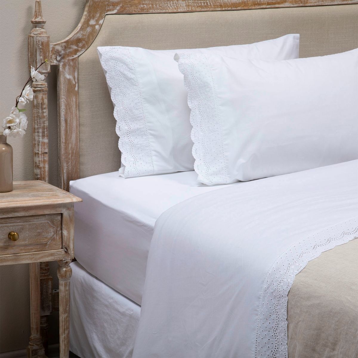 ROBERTA ALLEN - Sábana Bordada Broderie 200 Hilos Roberta Allen