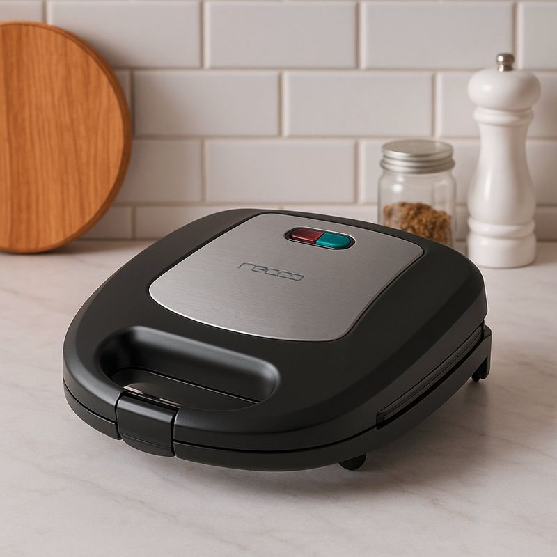 RECCO - Sandwichera Recco 2 Sandwiches Antiadherente