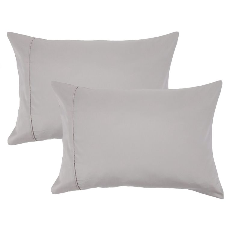 Set De 2 Fundas De Almohada 300 Hilos 100% Algodón