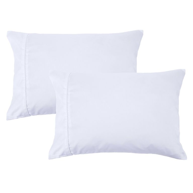 Set De 2 Fundas De Almohada 300 Hilos 100% Algodón