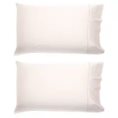 BASEMENT HOME - Fundas de Almohada 100% Algodón 300 Hilos Set de 2