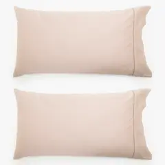 BASEMENT HOME - Fundas de Almohada 100% Algodón 300 Hilos Set de 2