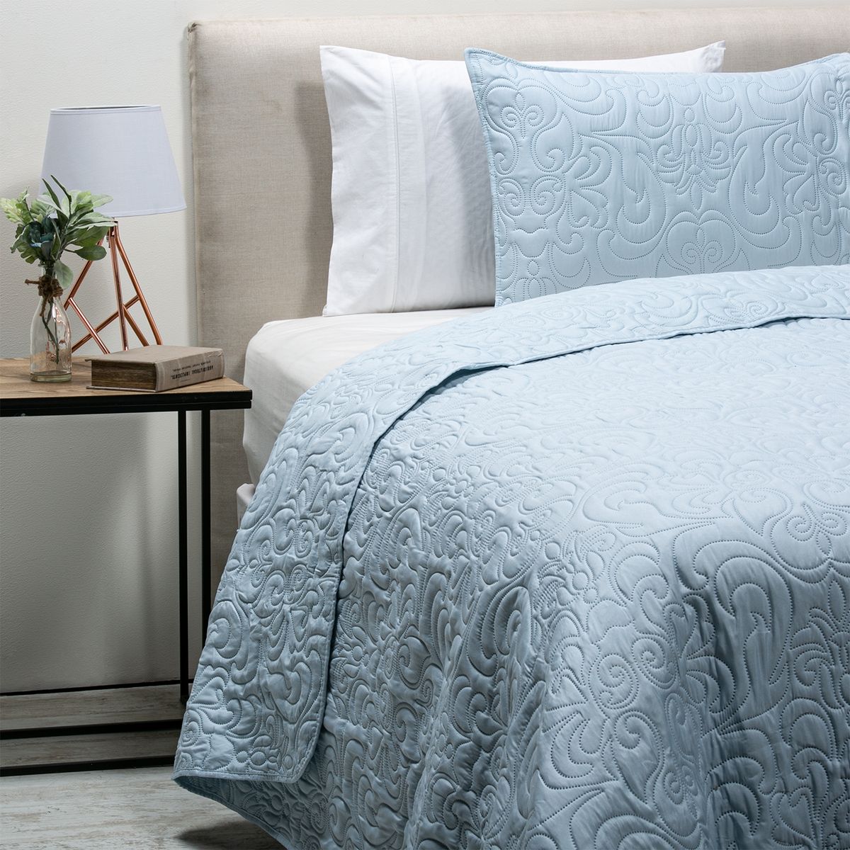 ROBERTA ALLEN - Cubrecama Liso Paisley Roberta Allen