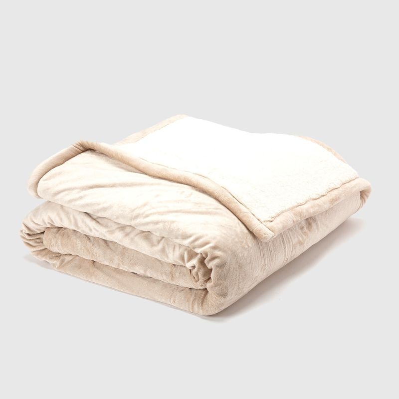 BASEMENT HOME - Frazada Microfleece Sherpa Basement Home