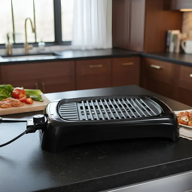 RECCO - Parrilla Eléctrica Recco 1500W Antiadherente con Termostato