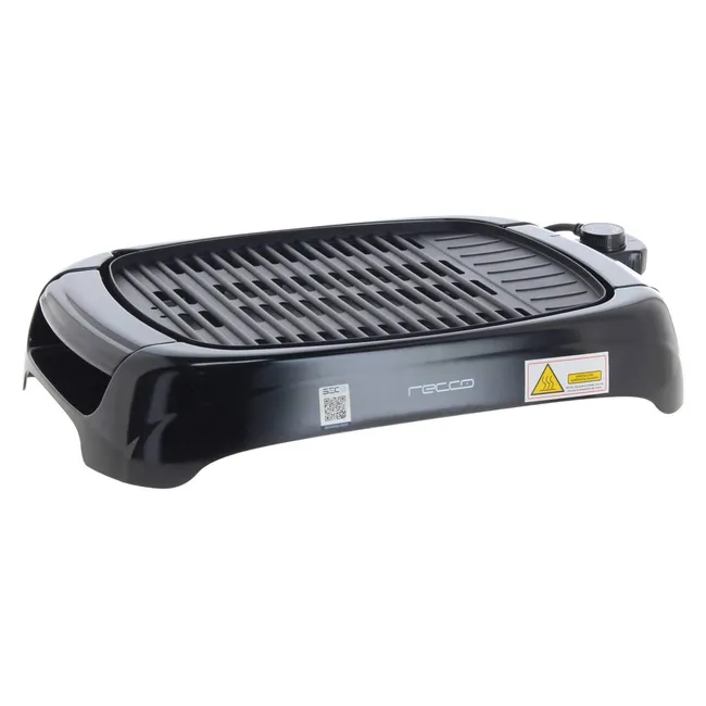 RECCO - Parrilla Eléctrica Recco 1500W Antiadherente con Termostato