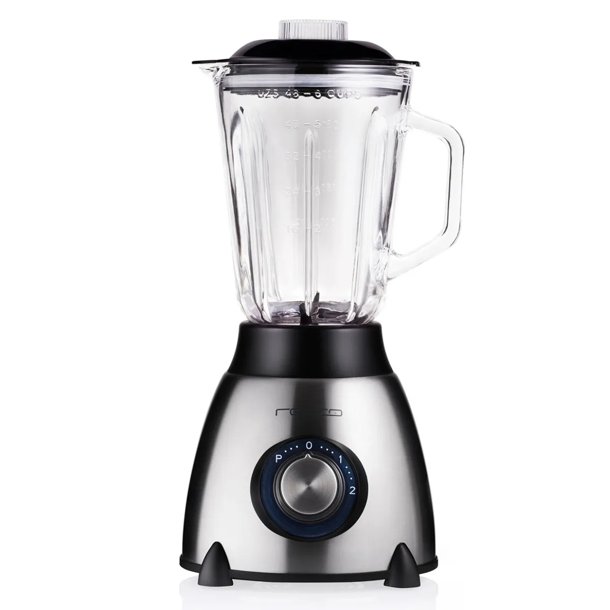 RECCO - Licuadora 1.5 Litros Jarro De Vidrio 550W Recco