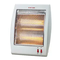 RECCO - Estufa Eléctrica 800W Halógena Compacta Blanca