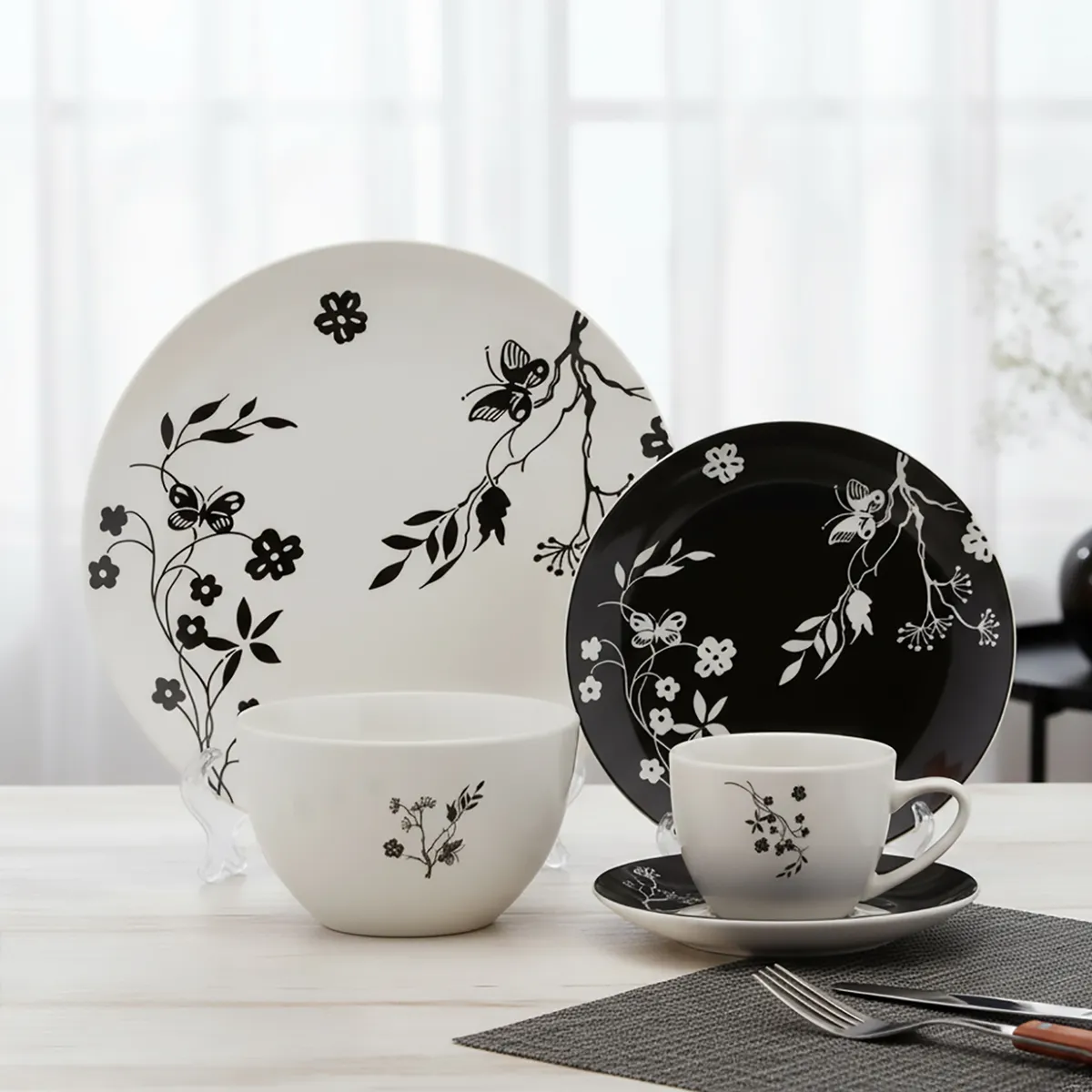 MICA - Juego De Vajilla Mica Ana 30 Piezas Porcelana