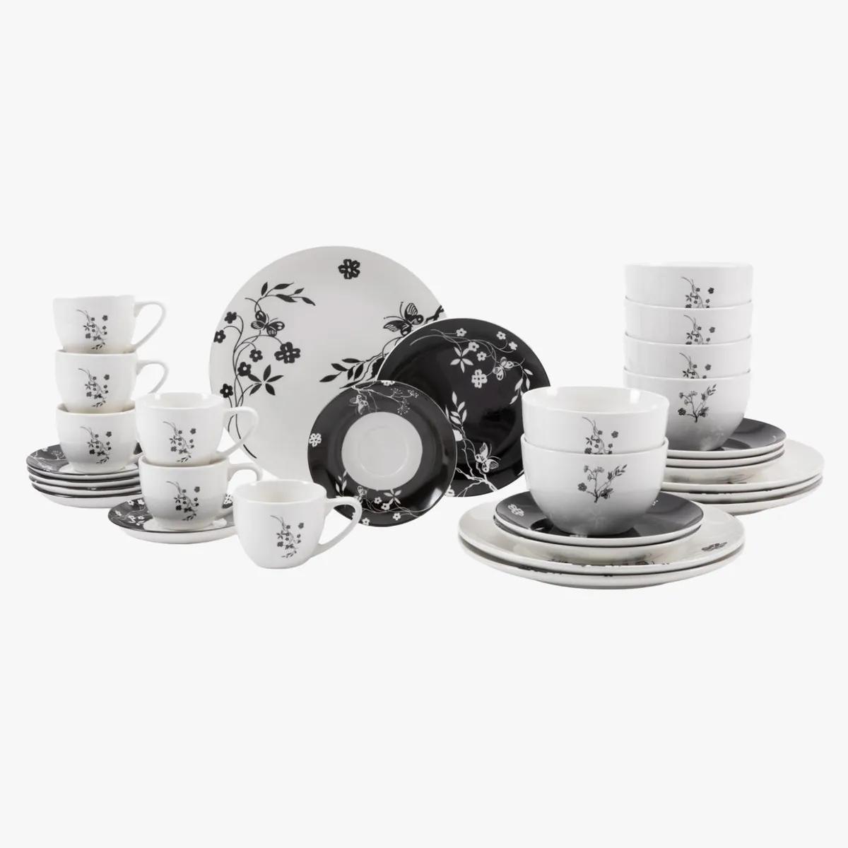 MICA - Juego De Vajilla Mica Ana 30 Piezas Porcelana