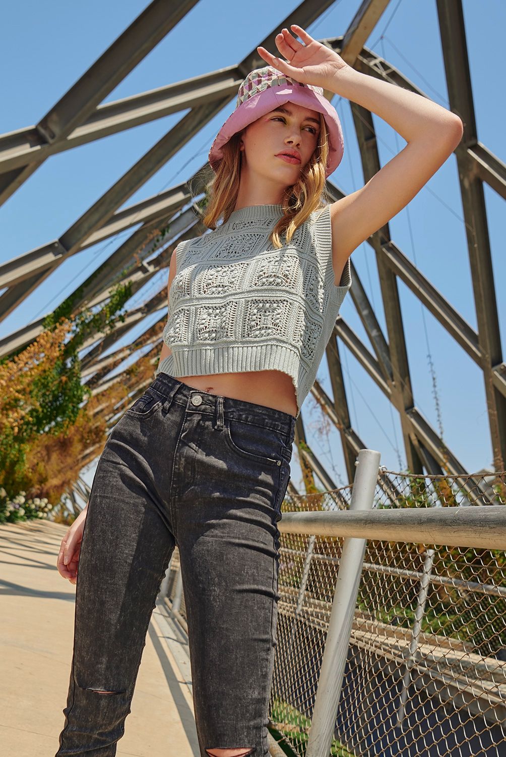 SYBILLA - Jeans Skinny Tiro Medio Denim Mujer Sybilla
