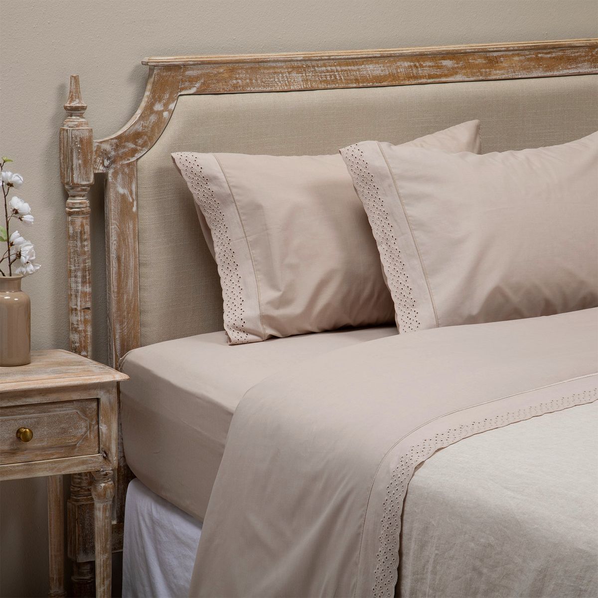 ROBERTA ALLEN - Sábana Bordada Broderie 180 Hilos Roberta Allen