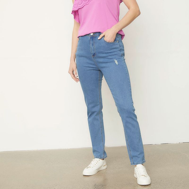 NEWPORT - Jeans Skinny Tiro Alto Newport Mujer Casual