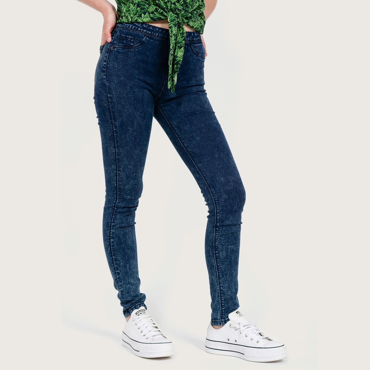 SYBILLA - Sybilla Jeans Skinny Tiro Alto Denim Mujer