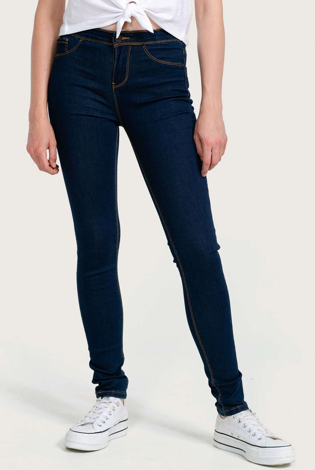 SYBILLA - Sybilla Jeans Skinny Tiro Alto Denim Mujer