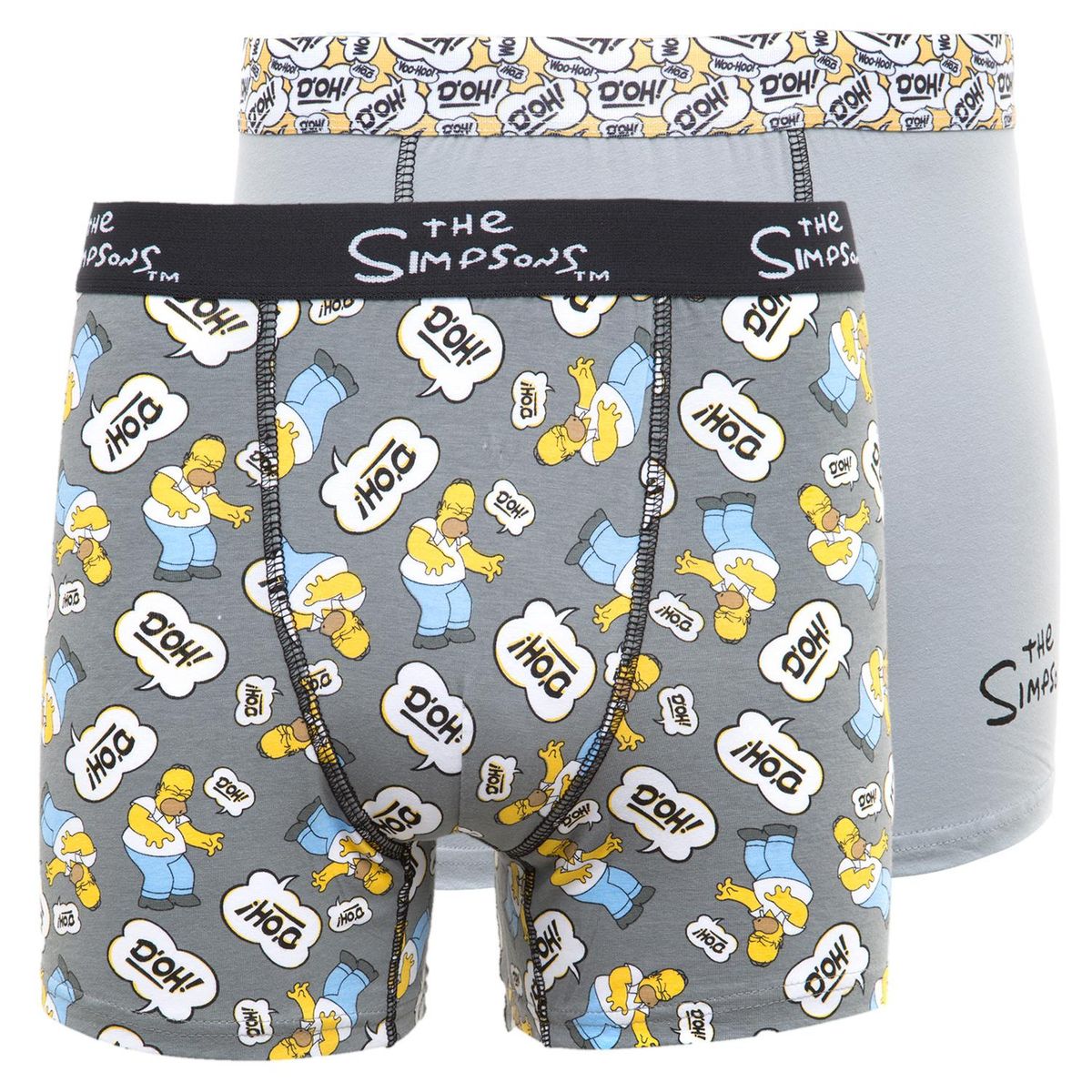 LOS SIMPSONS - The Simpsons Pack De 2 Pack Boxer Hombre Algodón