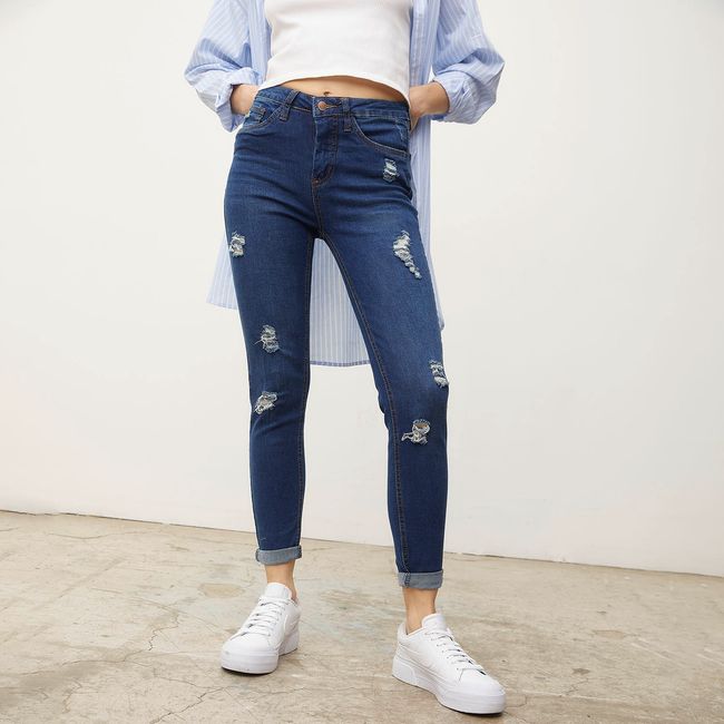 SYBILLA - Jeans Skinny Amy Tiro Medio Mujer Sybilla
