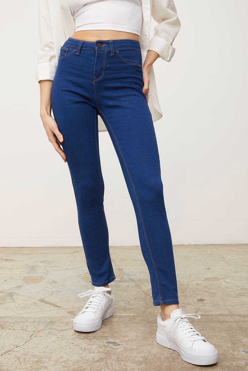SYBILLA - Jeans Skinny Zoe Tiro Bajo Denim Mujer Sybilla