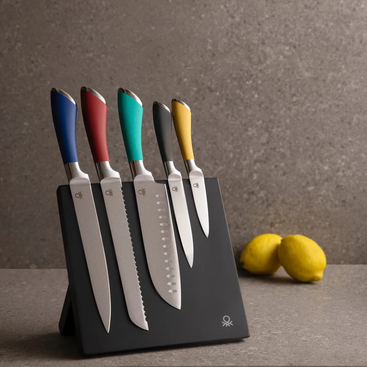 BENETTON - Set De Cuchillos 5 Piezas Magnetico Benetton