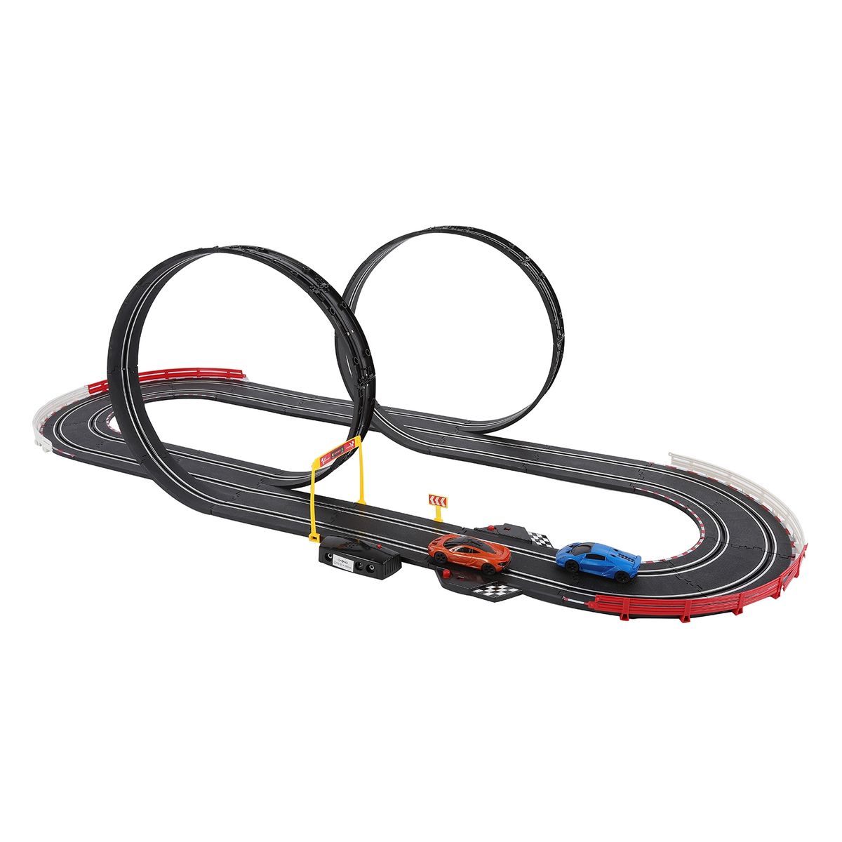 JJ SLOT - Pista de Autos Enchufe 555 cm Loops 2 Jj Slot