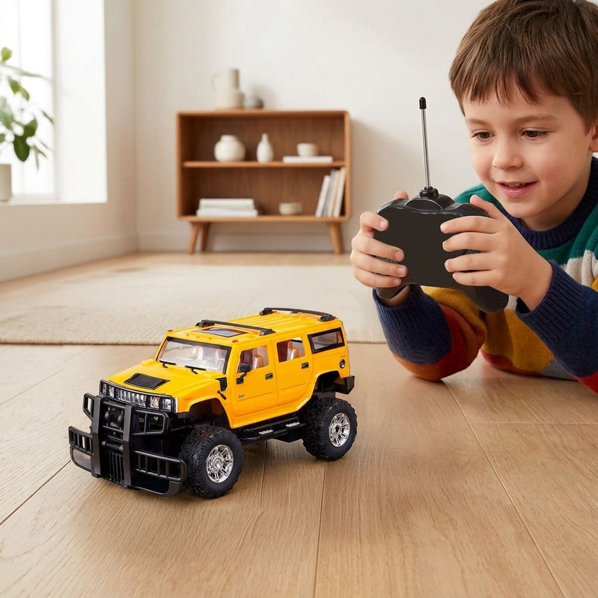 GUOKAI - Auto A Control Remoto Hammer Amarillo Escala 1:24 Guokai