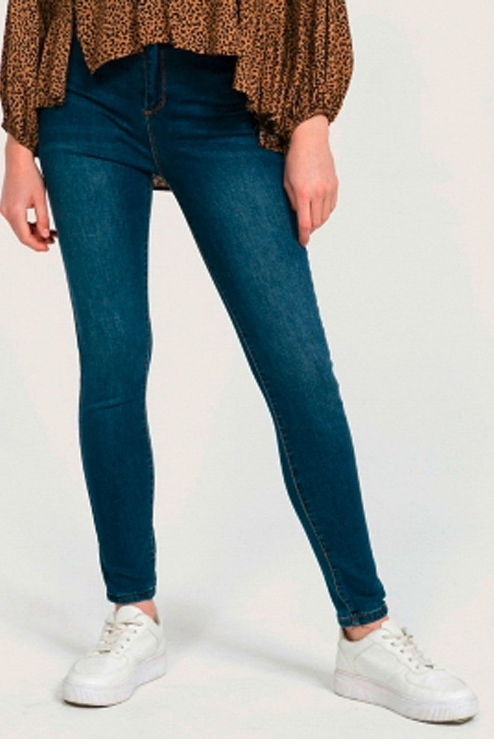 SYBILLA - Jeans Skinny Tiro Alto Mujer Sybilla