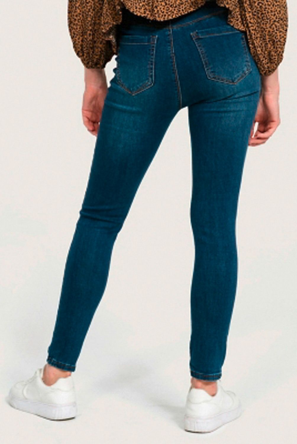 SYBILLA - Jeans Skinny Tiro Alto Mujer Sybilla