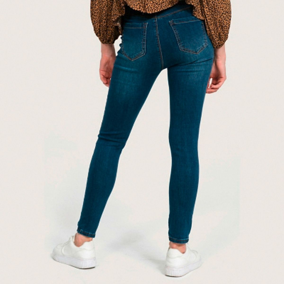 SYBILLA - Jeans Skinny Tiro Alto Mujer Sybilla