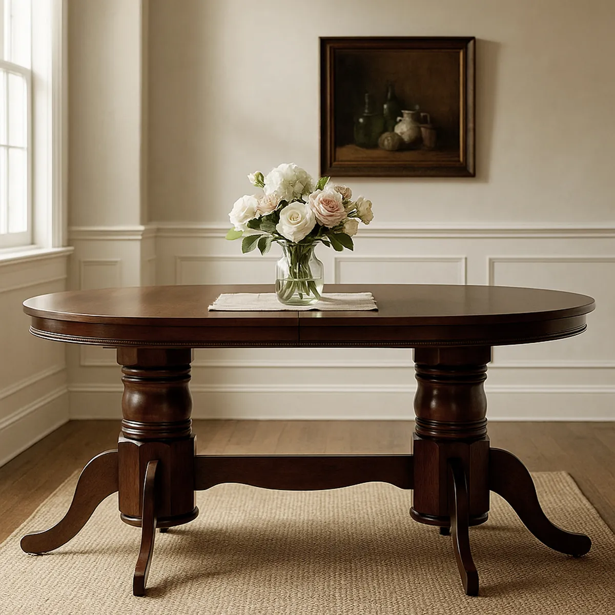 ROBERTA ALLEN - Mesa De Comedor Valerie Ovalada Extendible hasta 197 cm Roberta Allen