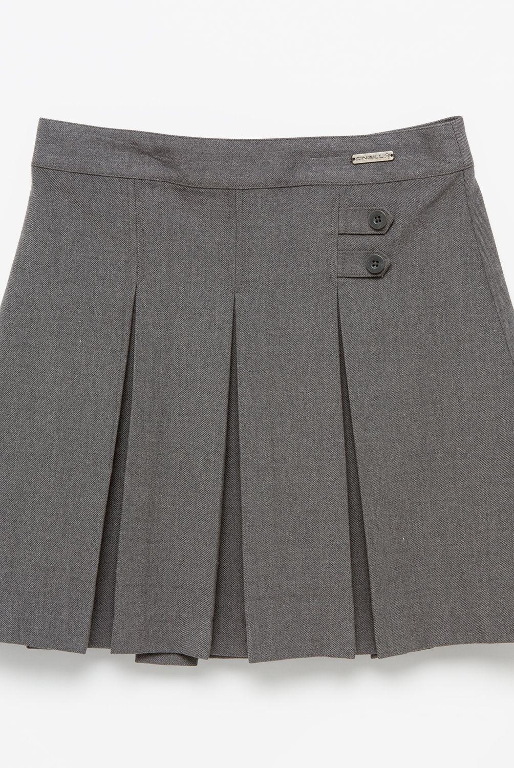 O'NEILL - Falda Escolar Juvenil ,&nbsp; 35% Viscosa , Color Gris