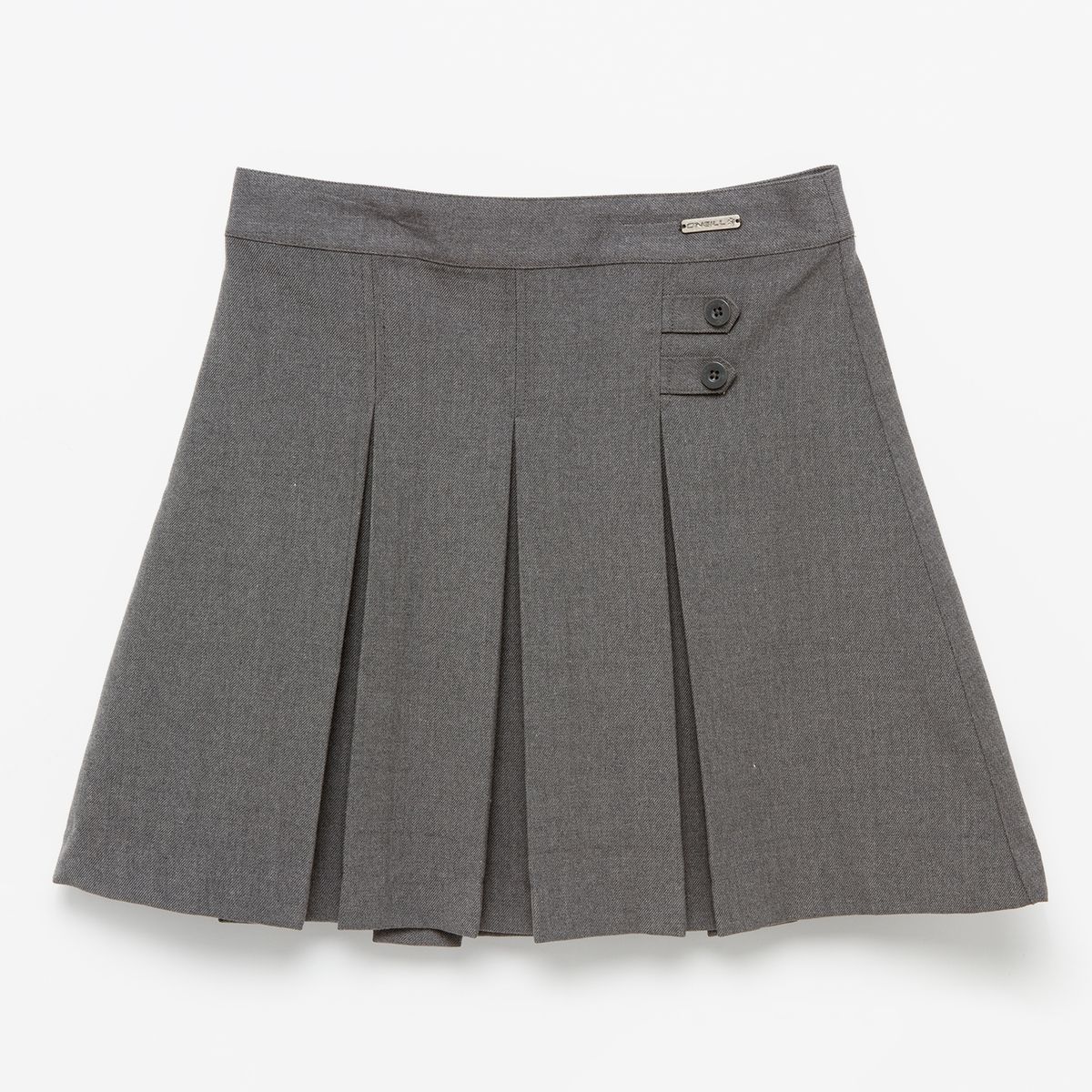 O'NEILL - Falda Escolar Juvenil, 35% Viscosa, Color Gris