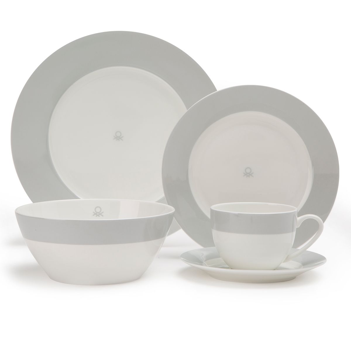 BENETTON - Juego De Vajilla Sicilia Porcelana 30 Piezas Loza Benetton