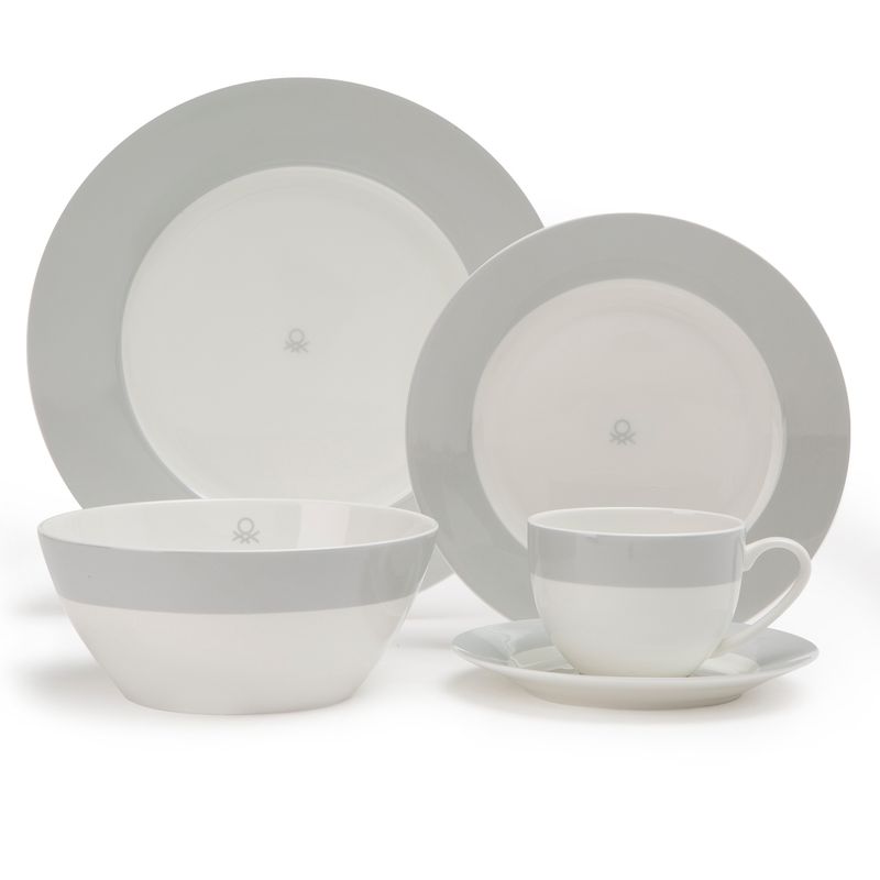 BENETTON - Juego de Vajilla Sicilia Porcelana 30 Piezas Loza Benetton