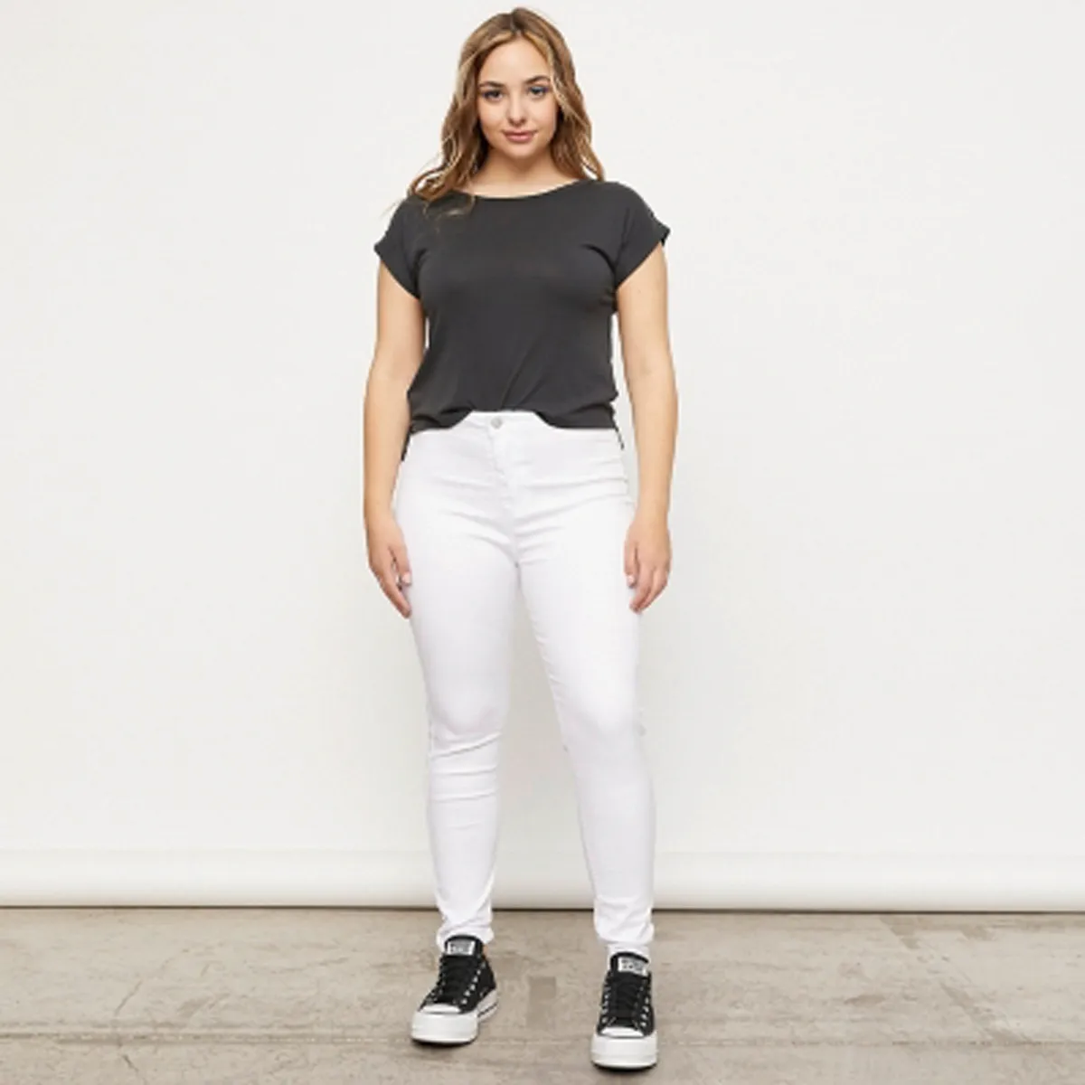 SYBILLA - Jeans Skinny Tiro Alto Mujer Sybilla