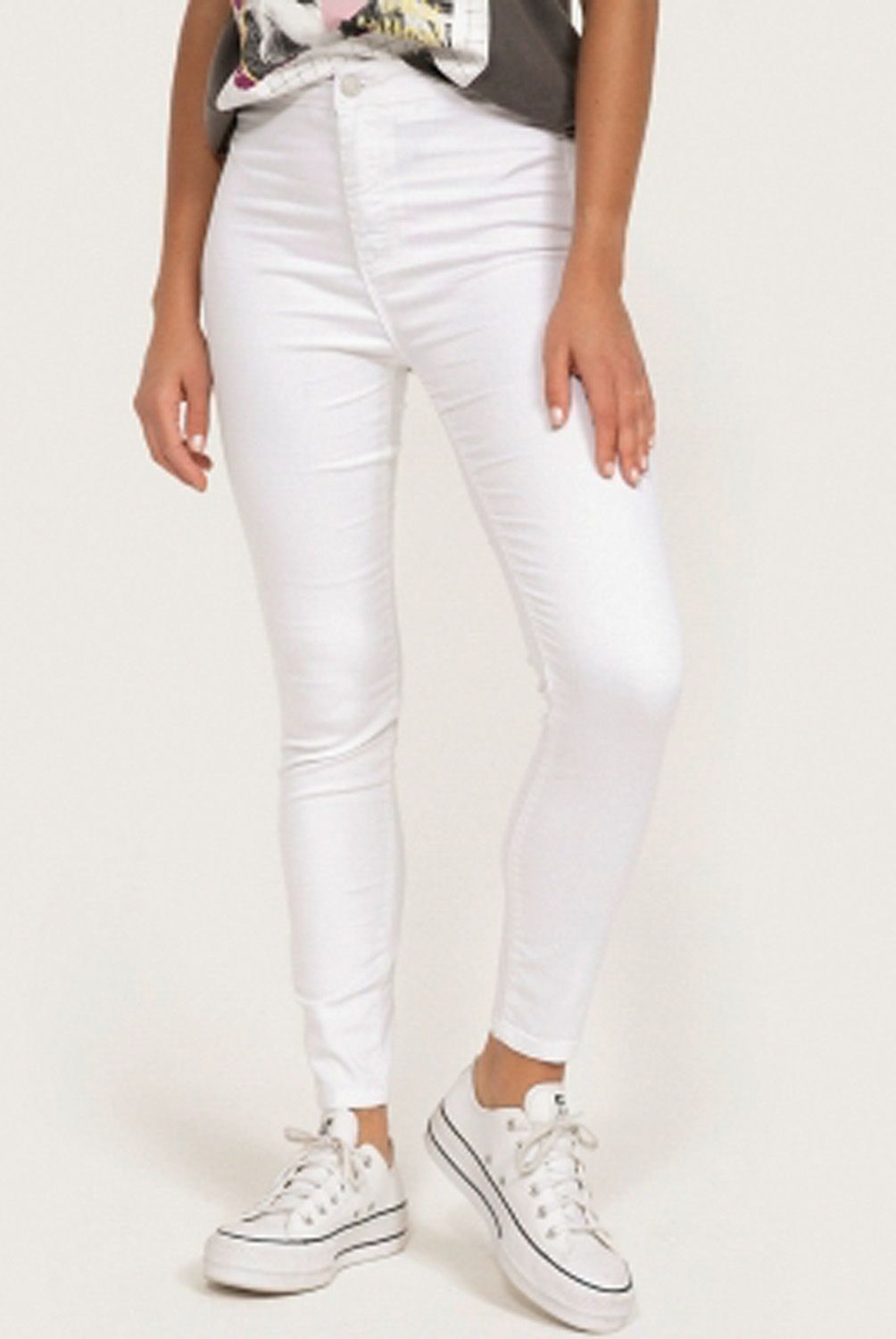 SYBILLA - Jeans Skinny Tiro Alto Mujer Sybilla