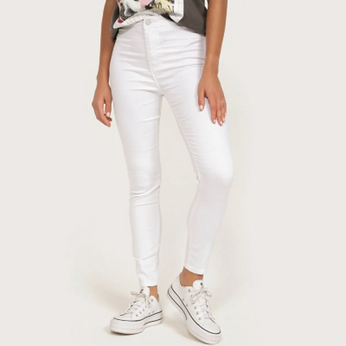 SYBILLA - Jeans Skinny Tiro Alto Mujer Sybilla